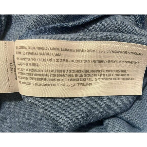 Abercrombie & Fitch Sweater Mens Small Blue Knit Pullover Light Lightweight NWT - Picture 6 of 7